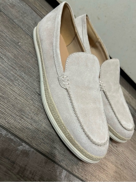 Marc Fisher Shoes - Marc Fisher Women's Suede Slip-On Loafers - Light Taupe